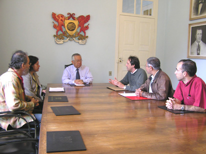 Reunio com o reitor