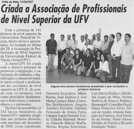 Folha da Mata, de 31 de agosto de 2007